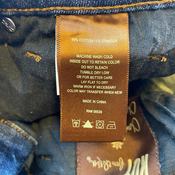 KUT from the Kloth Reese Ankle Straight Leg Jeans Size 8 Blue Distressed - Picture 5 of 16